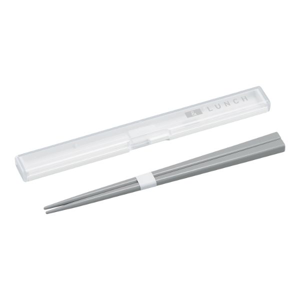弁当小物 STOCK＆LUNCH スリム箸箱セット HS-18 ホワイト画像