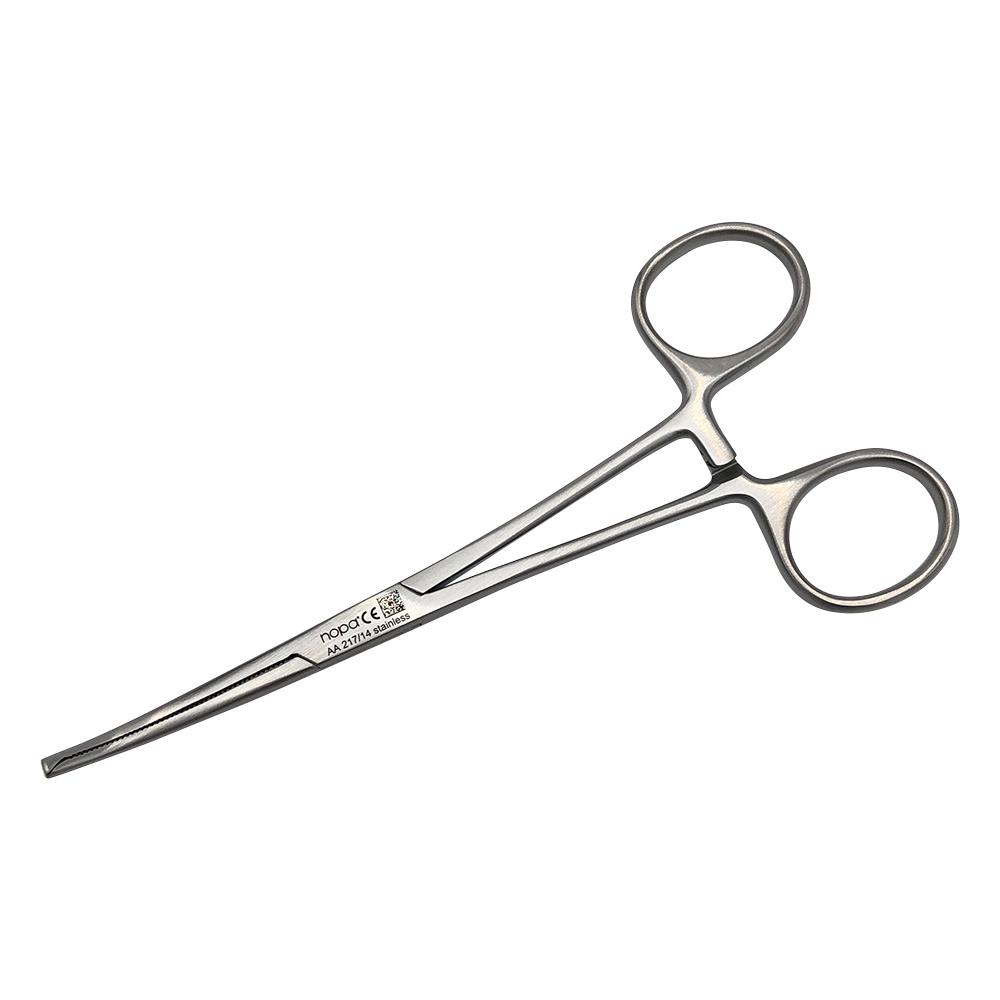 コッフェル止血鉗子　有鈎　曲　140mm