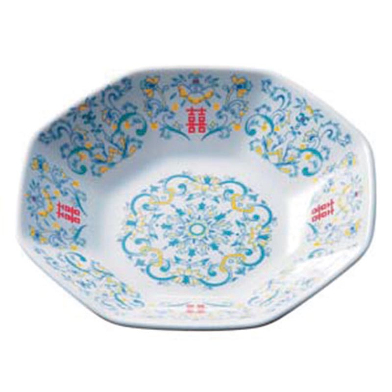 メラミン食器 李園 八角鉢 大 CD-4-E 台和画像