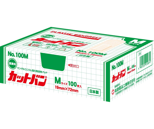 救急絆創膏　カットバン®　19×72mm　100枚入画像