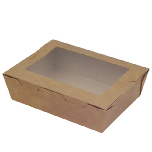 窓付きﾗﾝﾁﾎﾞｯｸｽ (XS) ｸﾗﾌﾄ 1ﾊﾟｯｸ(50個)画像