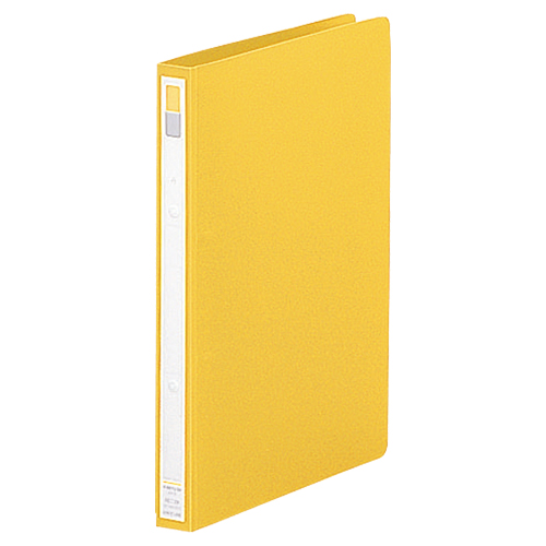 ﾘﾝｸﾞﾌｧｲﾙ(ｶﾄﾞﾛｯｸ&ﾂｲｽﾄﾘﾝｸﾞ) A4 2穴 150枚収容 背幅27mm 黄 1冊画像