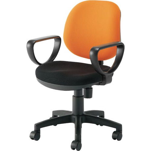 カララチェア　肘付　オレンジ画像