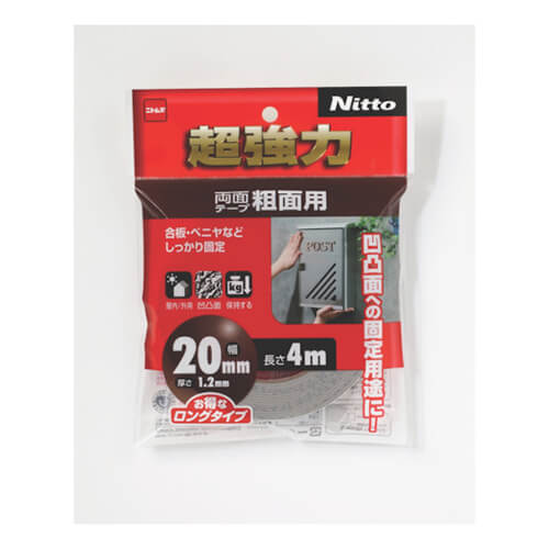 ニトムズ 超強力両面テープ粗面用 20mm×4m T4593画像
