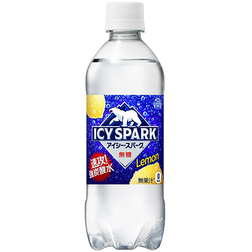 ICY SPARK from ｶﾅﾀﾞﾄﾞﾗｲ ﾚﾓﾝ 490ml ﾍﾟｯﾄﾎﾞﾄﾙ 1ｾｯﾄ(48本:24本×2ｹｰｽ)画像