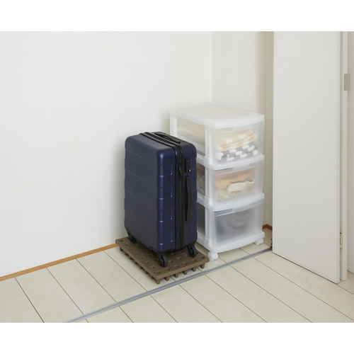すのこ　ジョイントパレット　20×30cm　2枚セット 2枚のジョイントパレットが並ぶ、木目の質感が際立つ状態