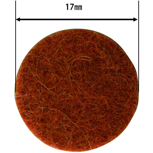 ＷＡＫＩ　フェルトパット　茶　１７Φ　８枚入画像