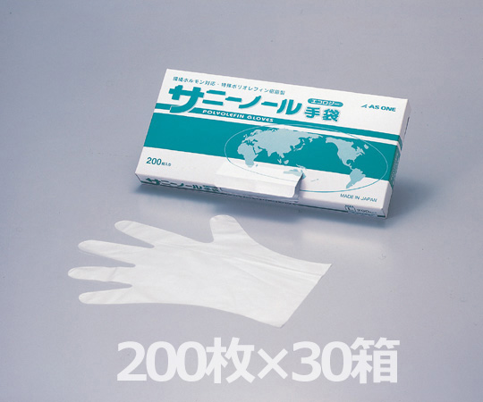 サニーノール手袋エコロジー　ケース販売　6000枚入　ホワイト画像