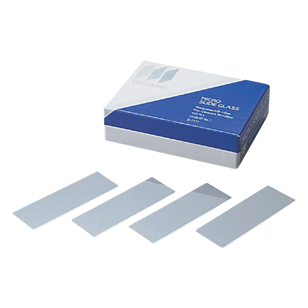 白スライドグラス　縁磨No.1　100枚入画像