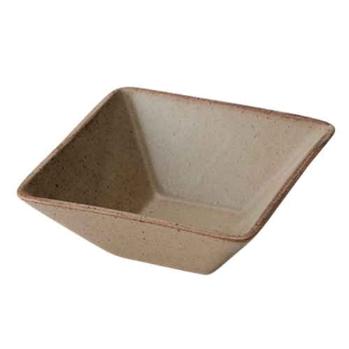 ボウル 8.5cm S KASANE スクエア 陶器 カーキ画像