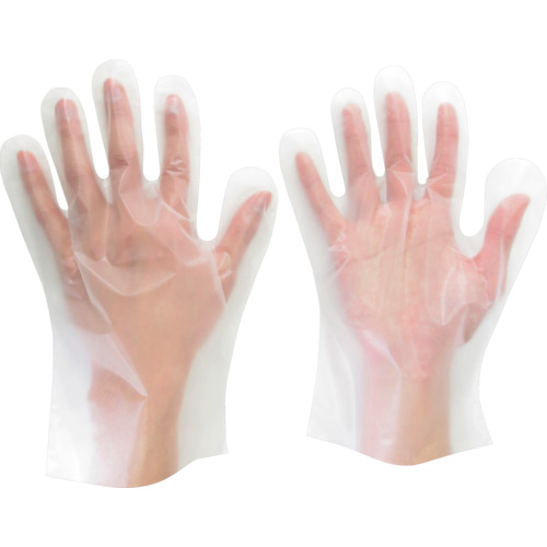 ミドリ安全　ポリエチレン製ディスポ手袋　Ｍサイズ　（１００枚入）画像