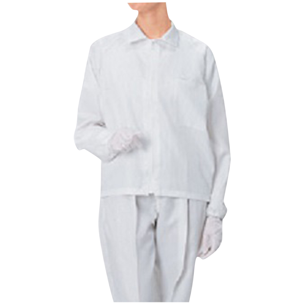 無塵衣・AS249C 男女兼用上着 白 L画像