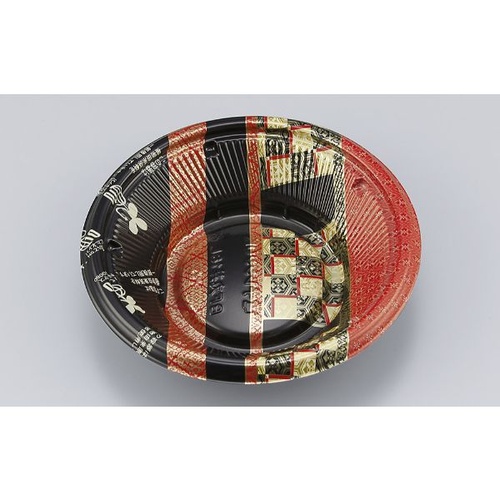 シーピー化成 どんぶり容器 BF丸丼18L 越後赤B 本体画像