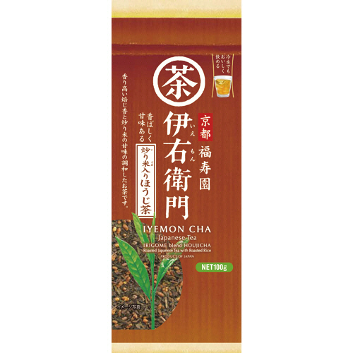 伊右衛門 炒り米入りほうじ茶 100g 1袋画像