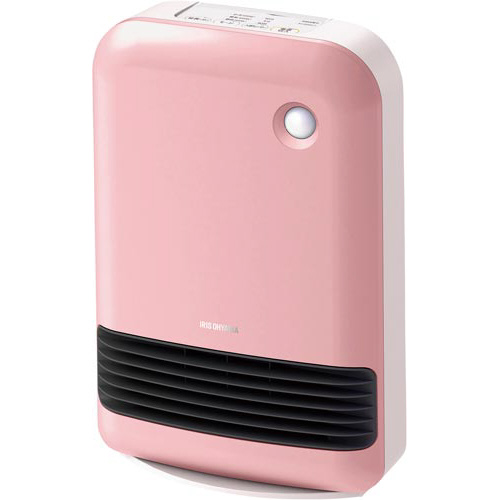 人感センサー付きセラミックファンヒーター　ピンク画像