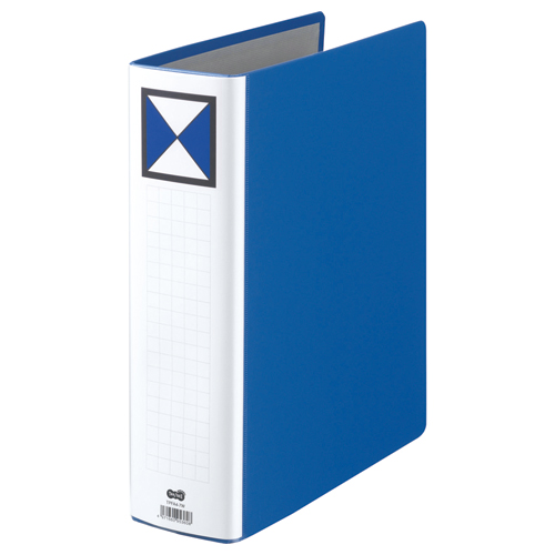 両開きﾊﾟｲﾌﾟ式ﾌｧｲﾙ A4ﾀﾃ 700枚収容 70mmとじ 背幅86mm 青 1冊画像