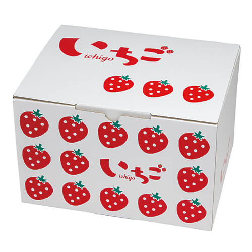 イラストいちご３００ｇ４Ｐ　２段ＢＯＸ画像