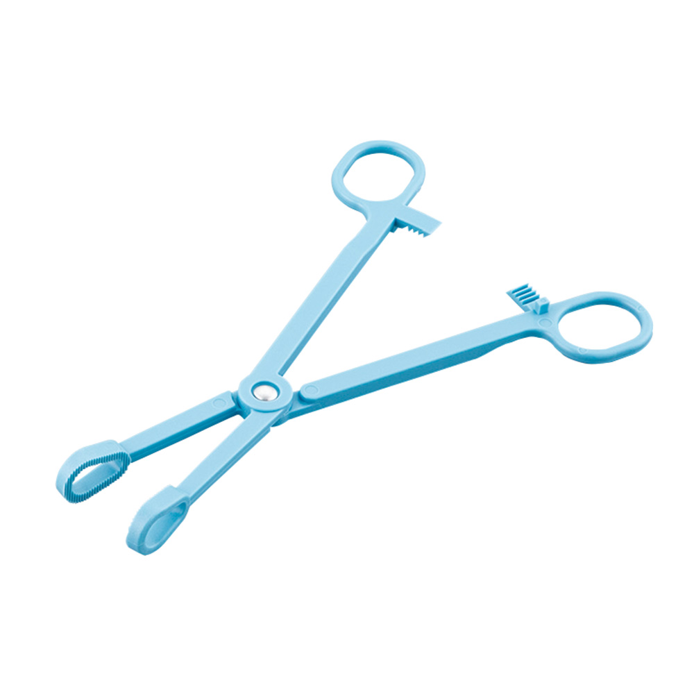 プラスチック消毒鉗子 ブルー 185mm画像