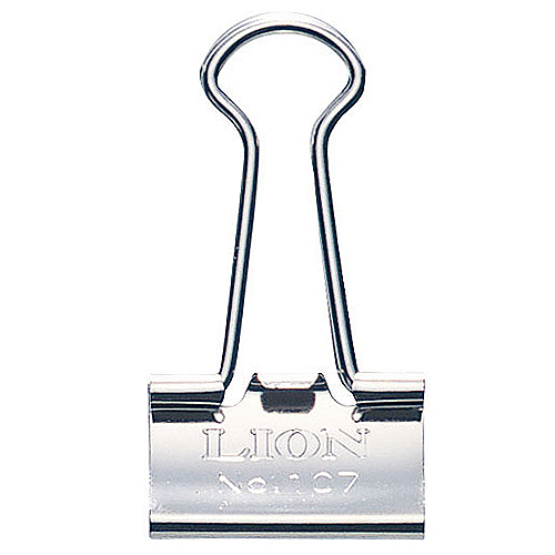 ﾊﾞｲﾝﾀﾞｰｸﾘｯﾌﾟ ﾆｯｹﾙﾒｯｷ 小 口幅19mm 1箱(10個)画像