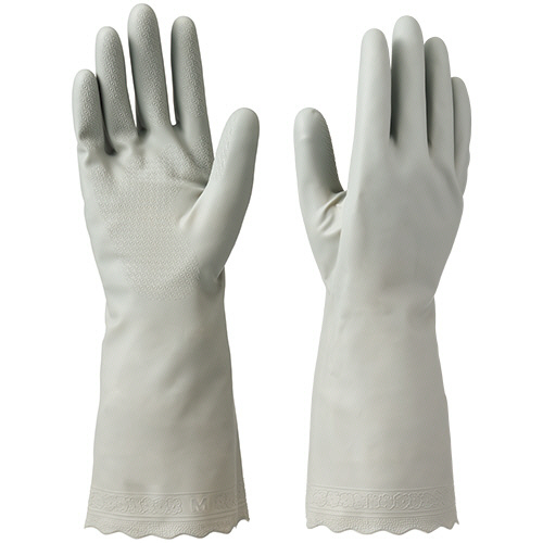 ﾋﾞﾆｰﾙ手袋 薄手 ｸﾞﾚｰ M 1双画像