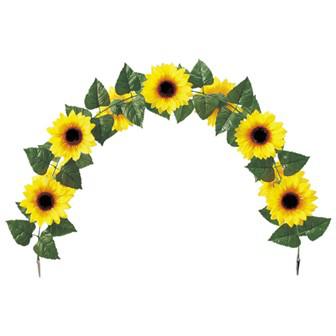 ひまわりアーチクリップ画像