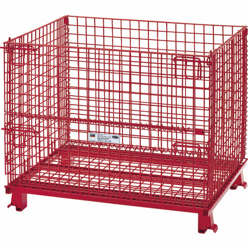 ﾈｯﾄﾊﾟﾚｯﾄ 1000×800×850mm 粉体塗装 赤 1台