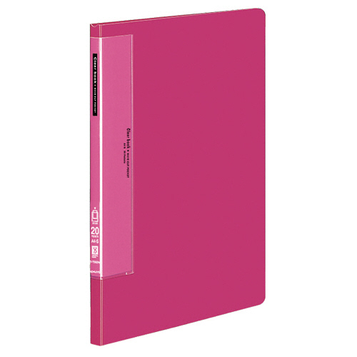 ｸﾘﾔｰﾌﾞｯｸ(ｳｪｰﾌﾞｶｯﾄﾎﾟｹｯﾄ･固定式)A4ﾀﾃ 20ﾎﾟｹｯﾄ 背幅17mm ﾋﾟﾝｸ 1ｾｯﾄ(10冊)画像