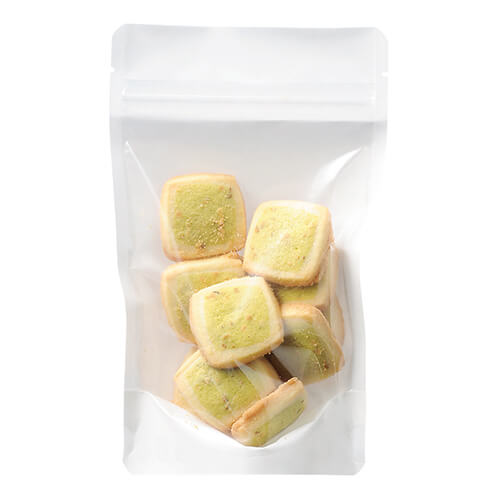 白クラフトスタンドチャック袋 中画像