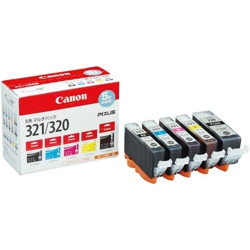 純正インク　ＢＣＩ－３２１　４色＋３２０ＰＧＢＫ画像