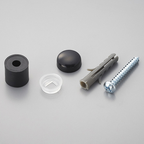 ﾊﾟﾝﾁﾝｸﾞﾎﾞｰﾄﾞﾊﾟｰﾂ 壁面用 止め具ｾｯﾄ 黒 (4組入/ﾊﾟｯｸ) 1ｾｯﾄ(5ﾊﾟｯｸ)画像