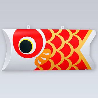 鯉のぼりPOP（赤）画像