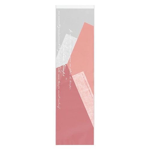 ラッピング用品 WLP-OP1 ホワイトラインギフトOPPバッグ-1/ピンク(50枚) ヘッズ画像