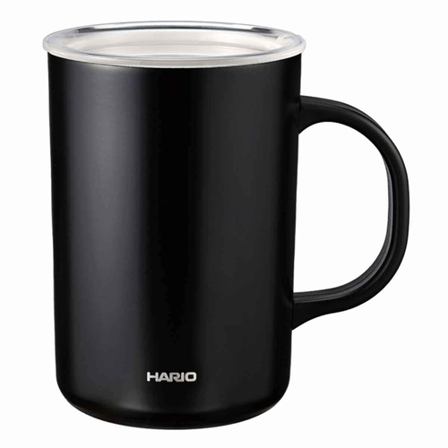 セラミックコーティング 真空二重保温マグ ブラック画像
