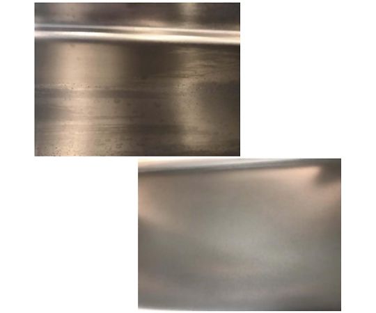 コーティングはがし剤 100mL ボトルが前面を向いており、ラベルには注意書きが明記されている状況