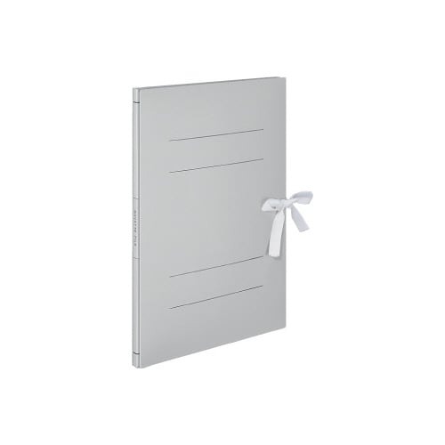 ガバットファイル（活用タイプ・紙製）紐付Ａ４縦　灰画像