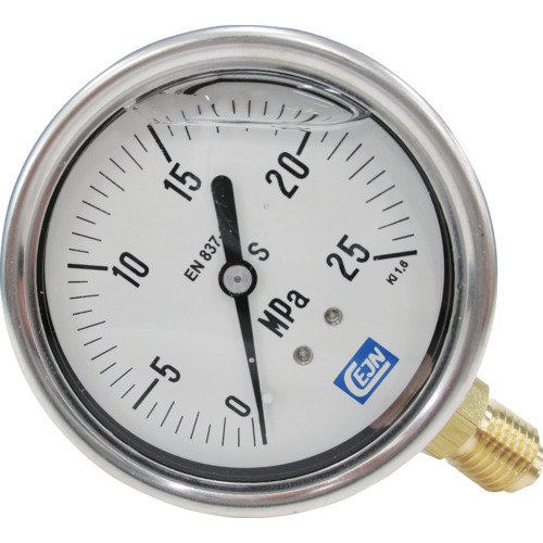 ｸﾞﾘｾﾘﾝ入り圧力計 0-25MPa 1個画像