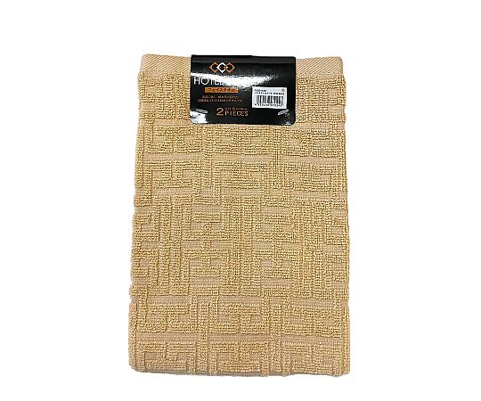 フェイスタオル2P バラエティカラー5 BEIGE 34×80cm 1セット（2枚×10袋入）画像