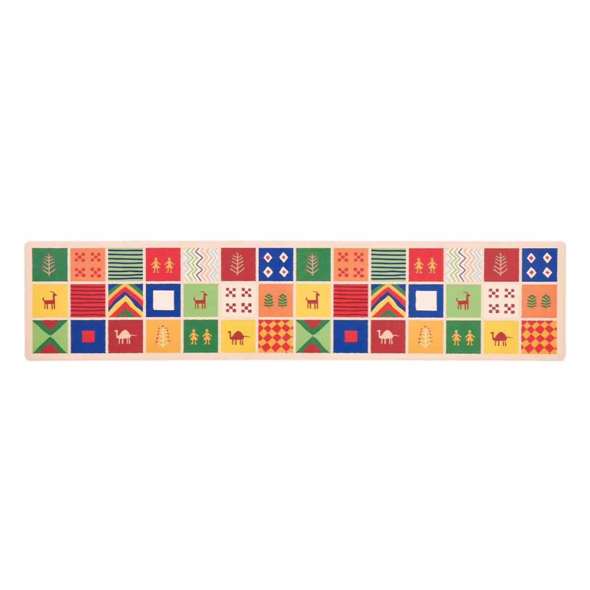 サッと拭けるキッチンマット40x180　ペルシア画像