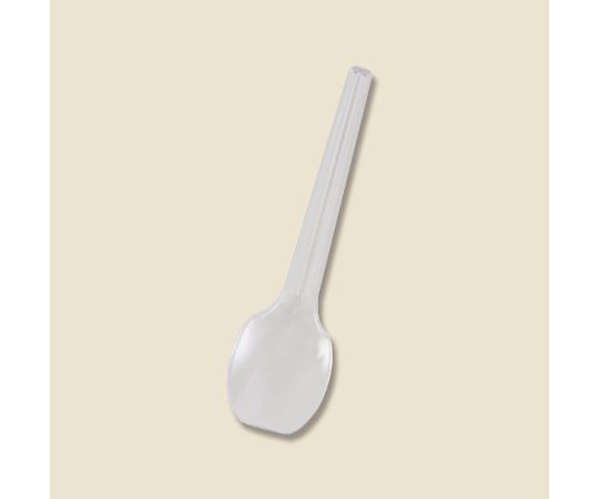 プラスチックスプーン　10cm　バラ　透明　100本画像