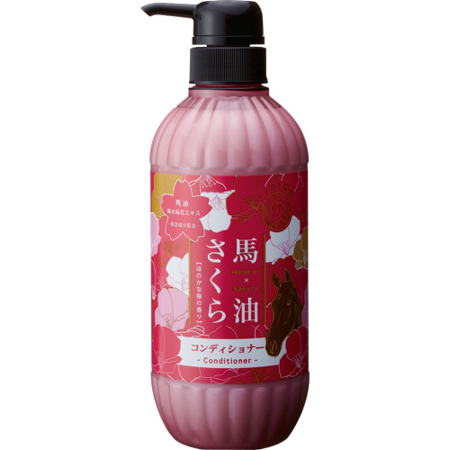 馬油さくら ｺﾝﾃﾞｨｼｮﾅｰ 500ml 1本画像