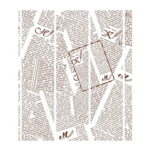ＷＡＸペーパーフェザーイニシャル白 ２１．８－２５ １００枚画像