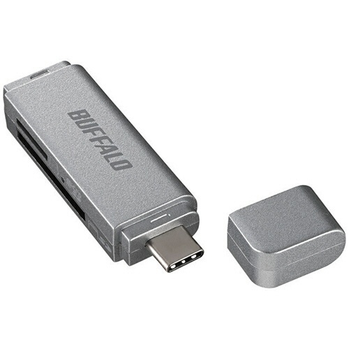 USB3.0 Type-C接続ｶｰﾄﾞﾘｰﾀﾞｰ SD用直挿し ｼﾙﾊﾞｰ 1個画像