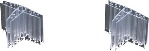 飛沫防止パネル用　Ｔ字型固定パーツ２個組