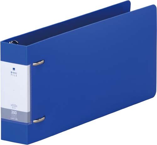 Ｄリング２穴ファイル青統一伝票用背幅４６ｍｍ１０冊画像