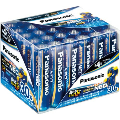 乾電池エボルタＮＥＯ　３０本　単４画像