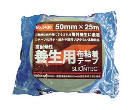 工事養生布粘着テープ25mm 透明なフィルム状のテープが巻かれた状態