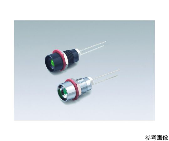 LEDブラケット(凹型、本体色：クローム、取付孔：φ8.1mm、赤)画像