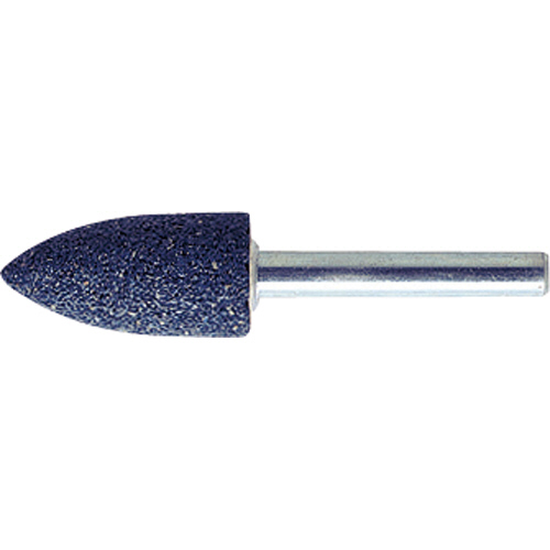 A(ﾌﾞﾙｰ)軸付砥石(軸径6mm) ﾄﾝｶﾞﾘ型 #36 1ﾊﾟｯｸ(5本)画像