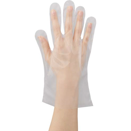 ポリエチレン手袋　外エンボス　Ｓ　１００枚×４０画像