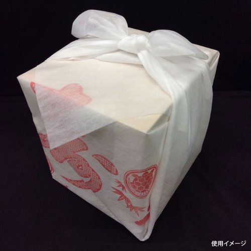 不織布 風呂敷 優雅 白・寿 90×90cm 東京メディカル [小箱販売]画像